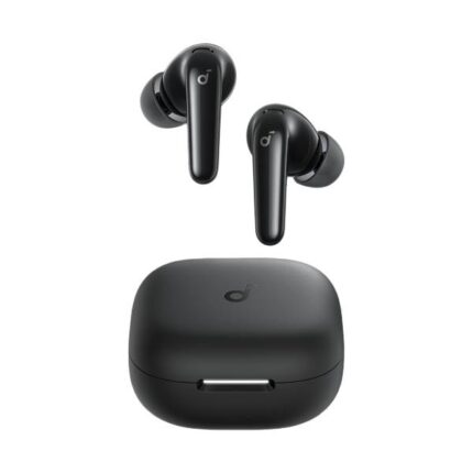 نمای رسمی و واضح از رنگ مشکی هندزفری بلوتوثی انکر Anker Soundcore R60i NC با پس زمینه تیره