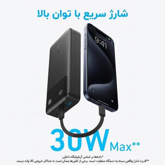 پاوربانک انکر مدل A1384 ظرفیت 20000 میلی آمپر ساعت توان 30W - Image 3