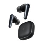 نمای اصلی و واضح از رنگ مشکی هدفون بی سیم انکر Anker SoundCore Liberty 5 با پس زمینه سفید