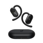 نمای رسمی و واضح از رنگ مشکی هدفون طراحی باز انکر Anker SoundCore V20i با پس زمینه سفید